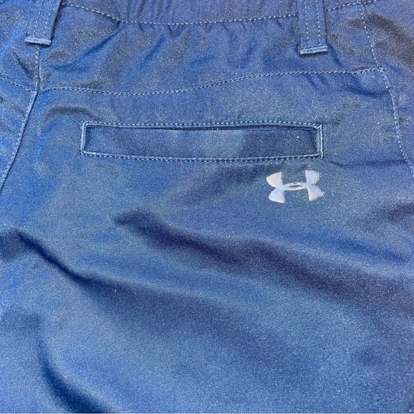 Under Armour Boys’ Navy Shorts SZ 14 - Picture 6 of 8